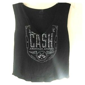 Zion🦋 Johnny Cash graphic tank
